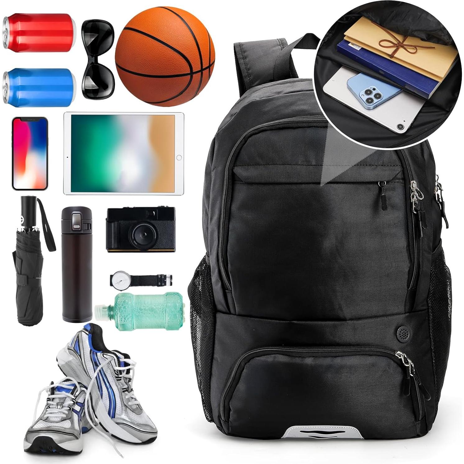 Mochila Deportiva Nagpew para Baloncesto y Fútbol 32.5x21x47.6cm