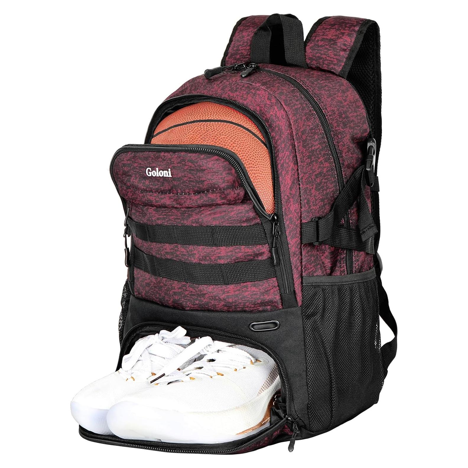 Mochila Deportiva Goloni para Baloncesto y Fútbol - Rojo