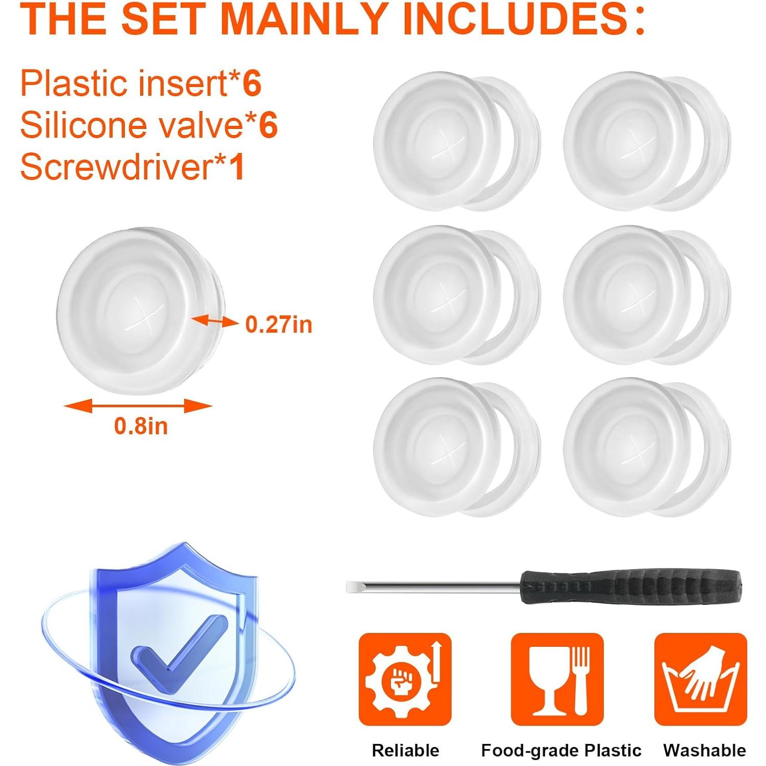 Válvulas de Dispensación Gocola 6 Pzas para Botella Gatorade 32oz