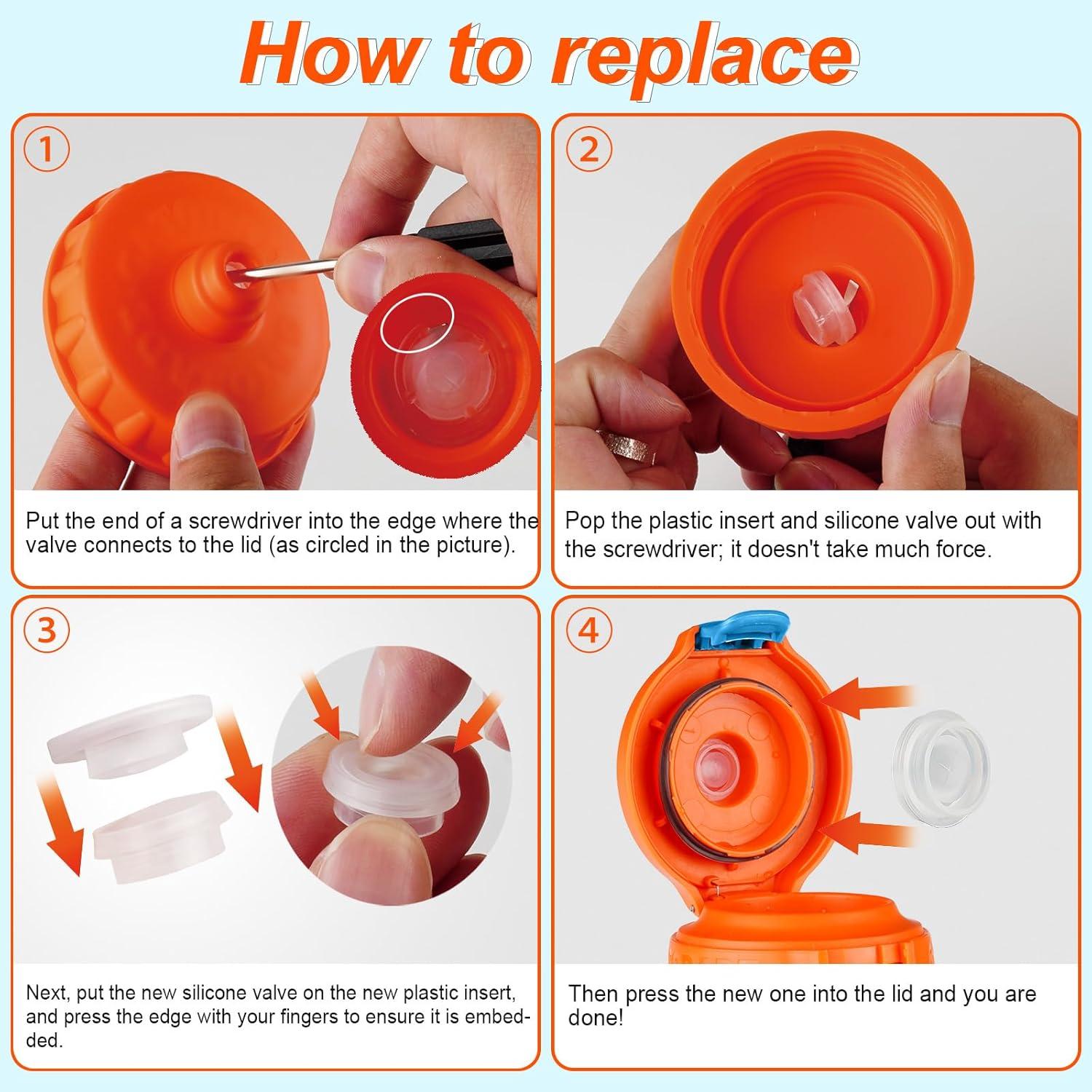 Válvulas de Dispensación Gocola 6 Pzas para Botella Gatorade 32oz