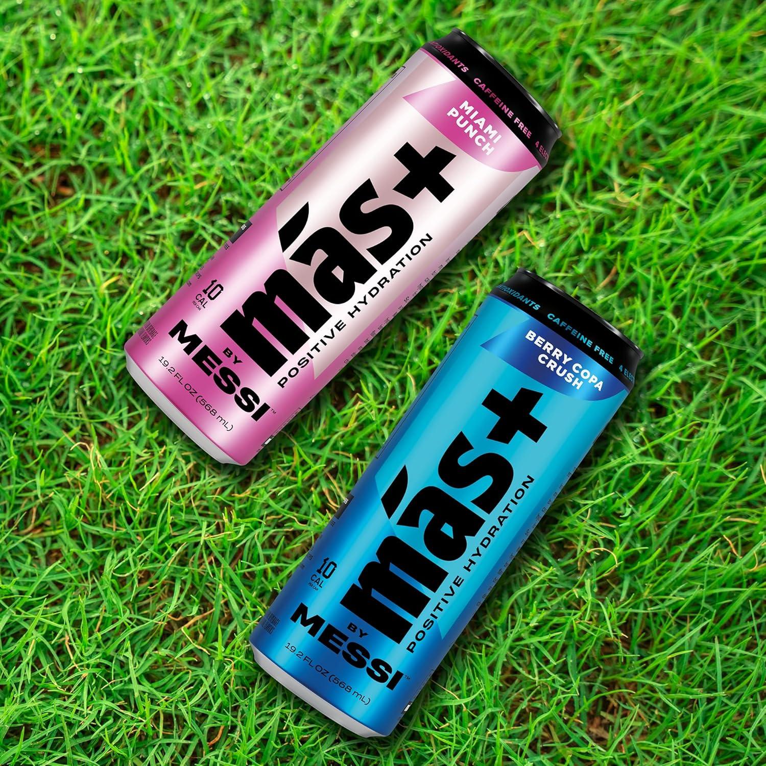 Bebida Deportiva Más+ por Messi Miami Punch 567.5ml Pack 12