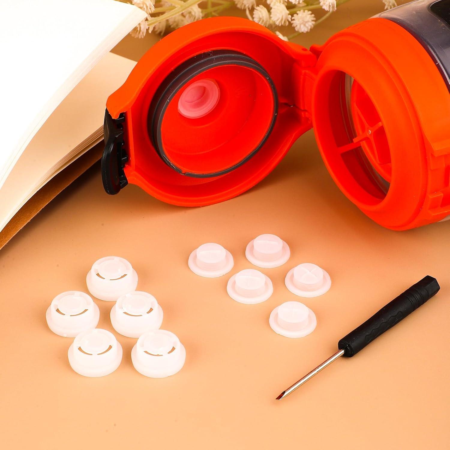 6 Válvulas de Dosificación Silicona Gosknor para Botellas Gatorade