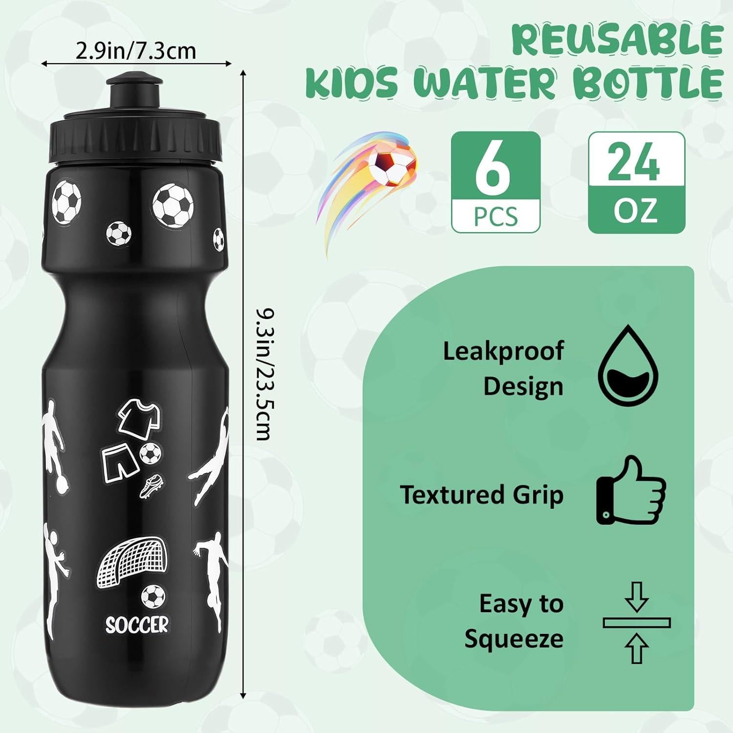 12 Botellas de Agua 591ml Reallnaive + Bolsas Fútbol