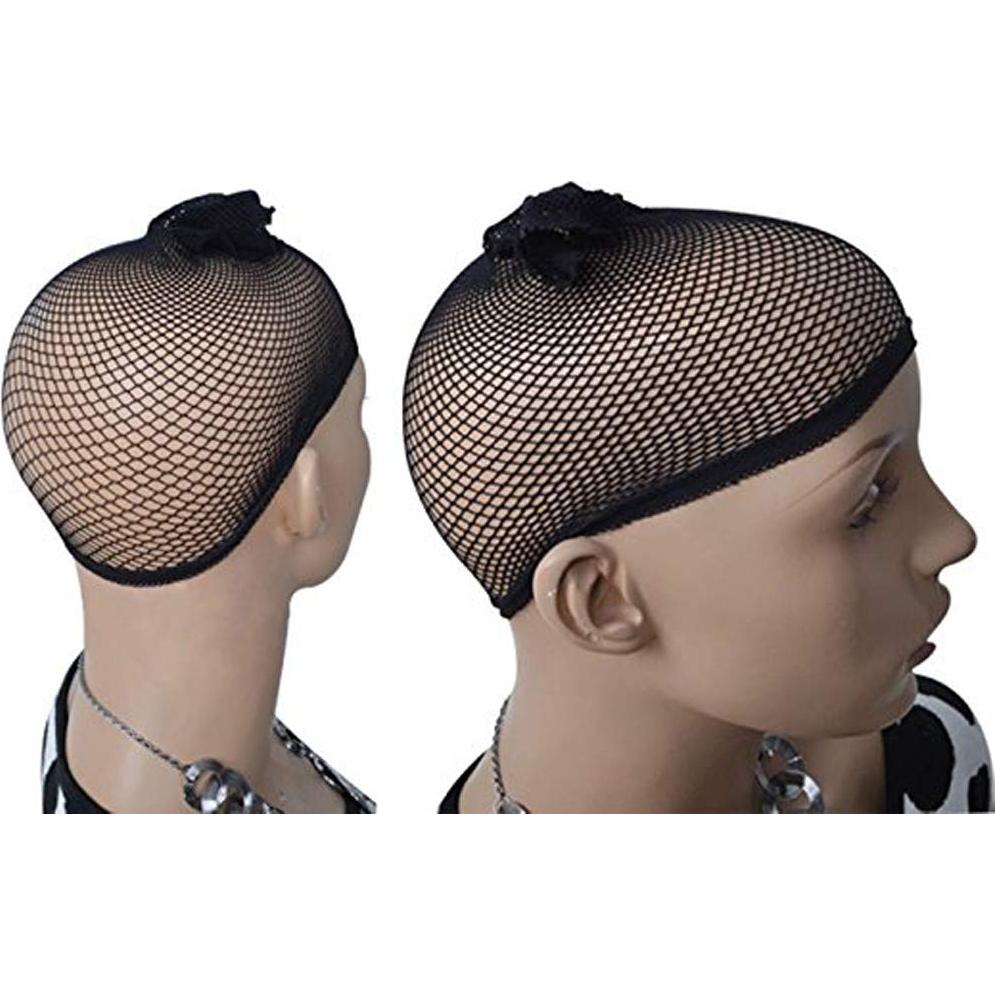 Peluca Larga Blanca ANOGOL 80 cm con Tapa Ajustable