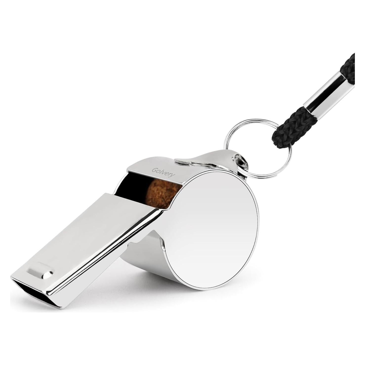 Silbato de Entrenador Golvery Metal Acero Inoxidable 1 pieza
