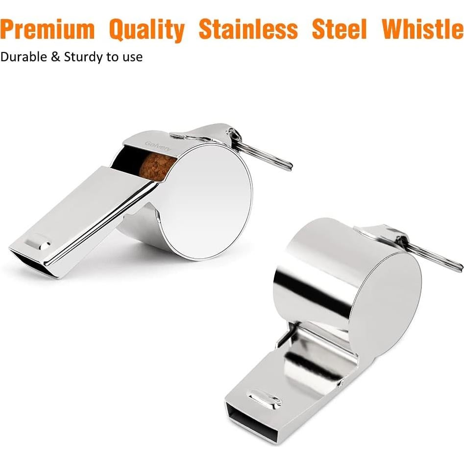 Silbato de Entrenador Golvery Metal Acero Inoxidable 1 pieza