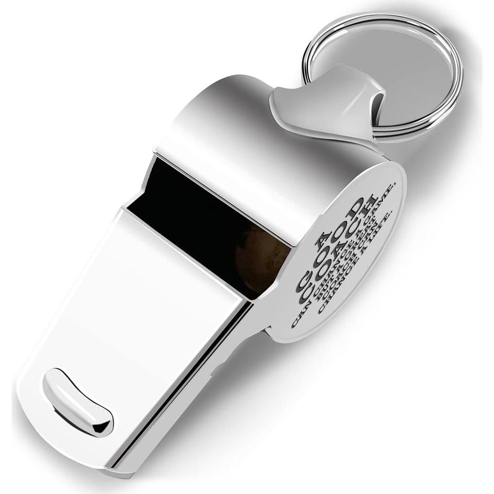 Silbato de Acero Inoxidable fkovcdy con Cordón - Entrenador