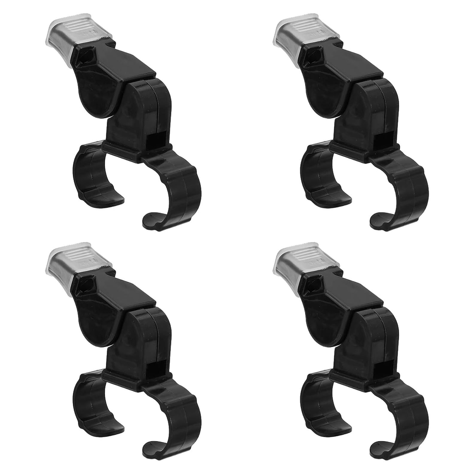 Silbato de agarre para dedos Beinkmake - 4 unidades, negro