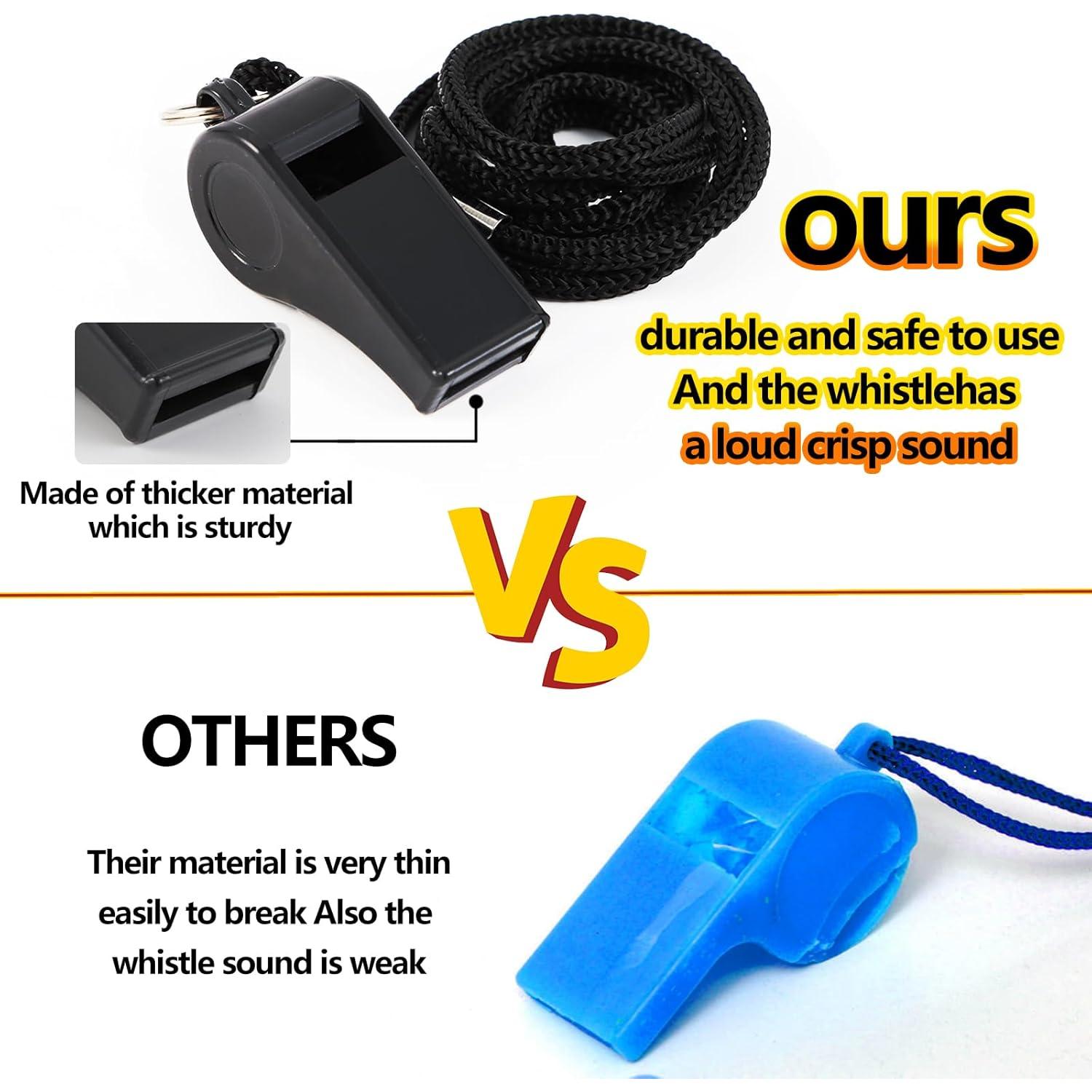 Silbato Deportivo Plume'CHJ - 2 Piezas con Cordón Nylon