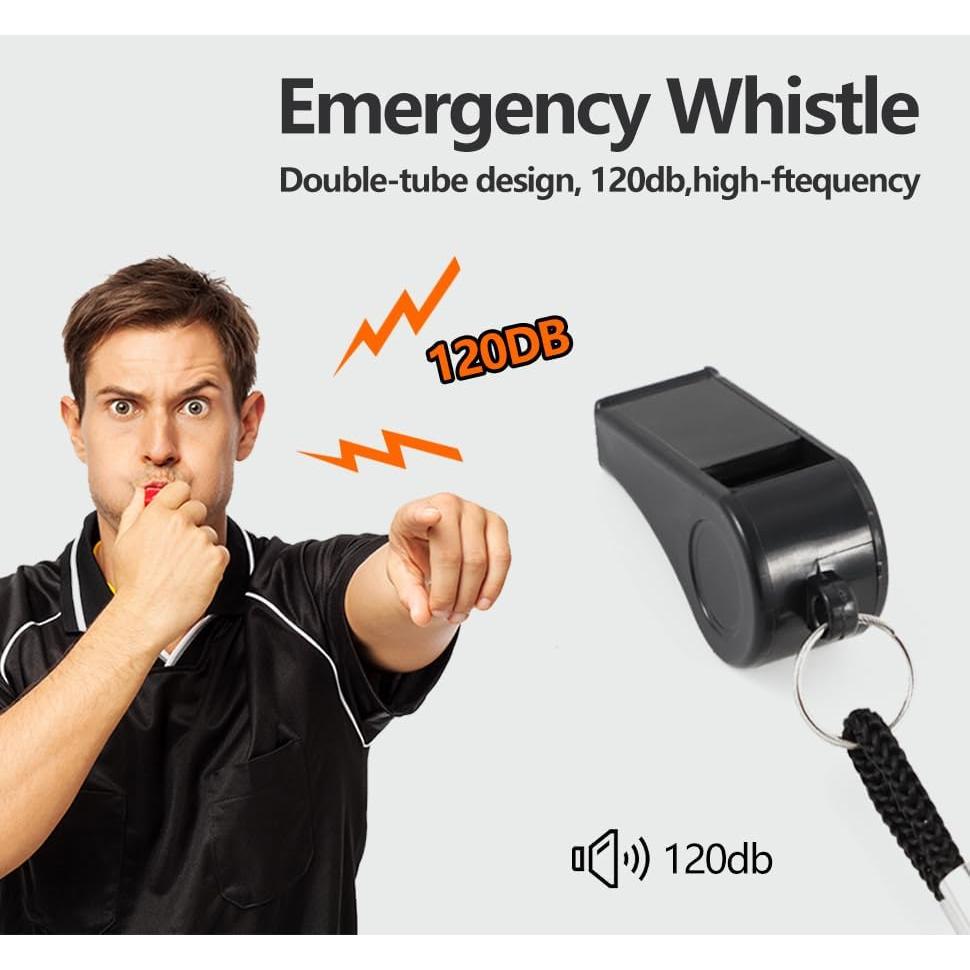 Silbato Deportivo Plume'CHJ - 2 Piezas con Cordón Nylon