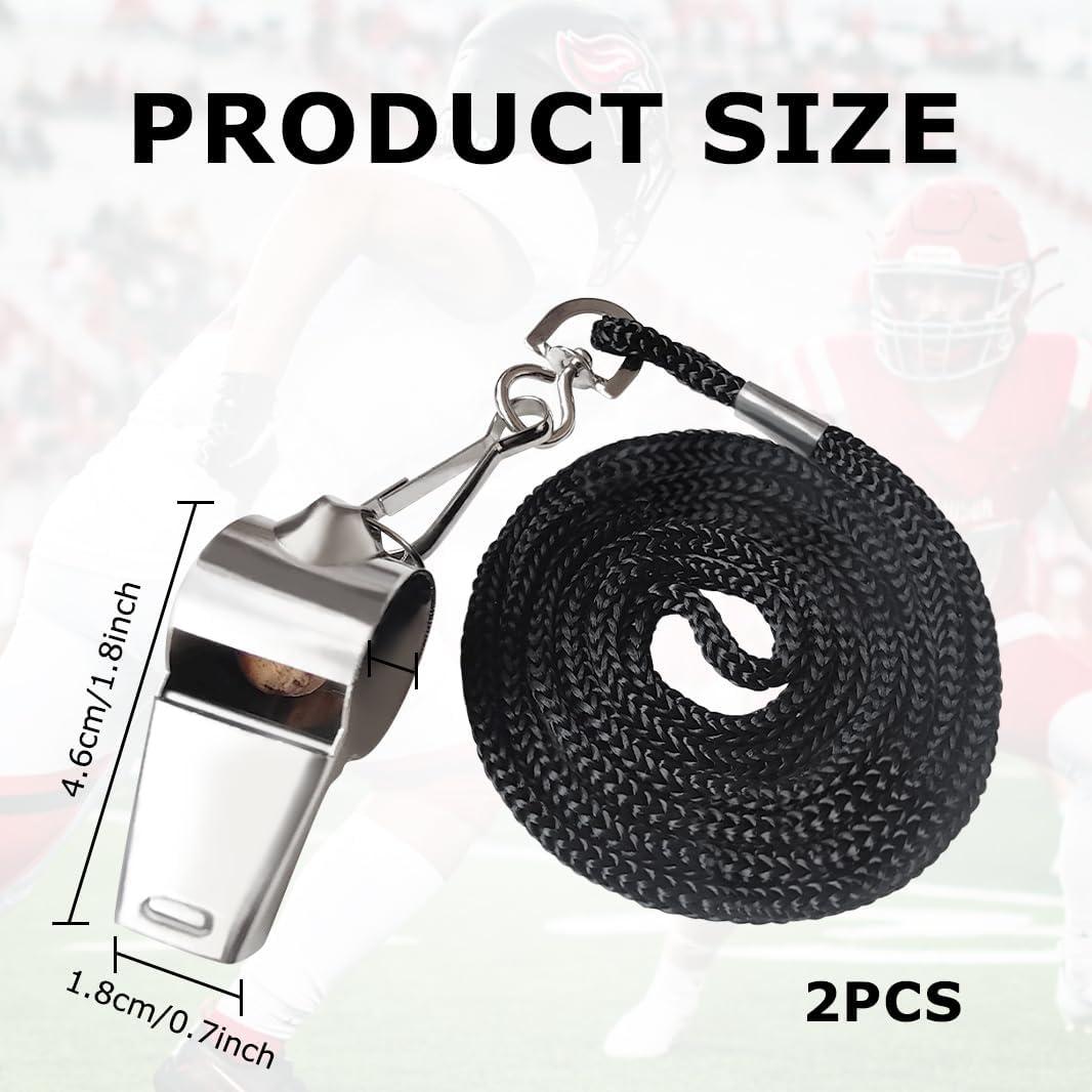 Juego de 2 Silbatos de Acero Inoxidable Menjo Outdoors