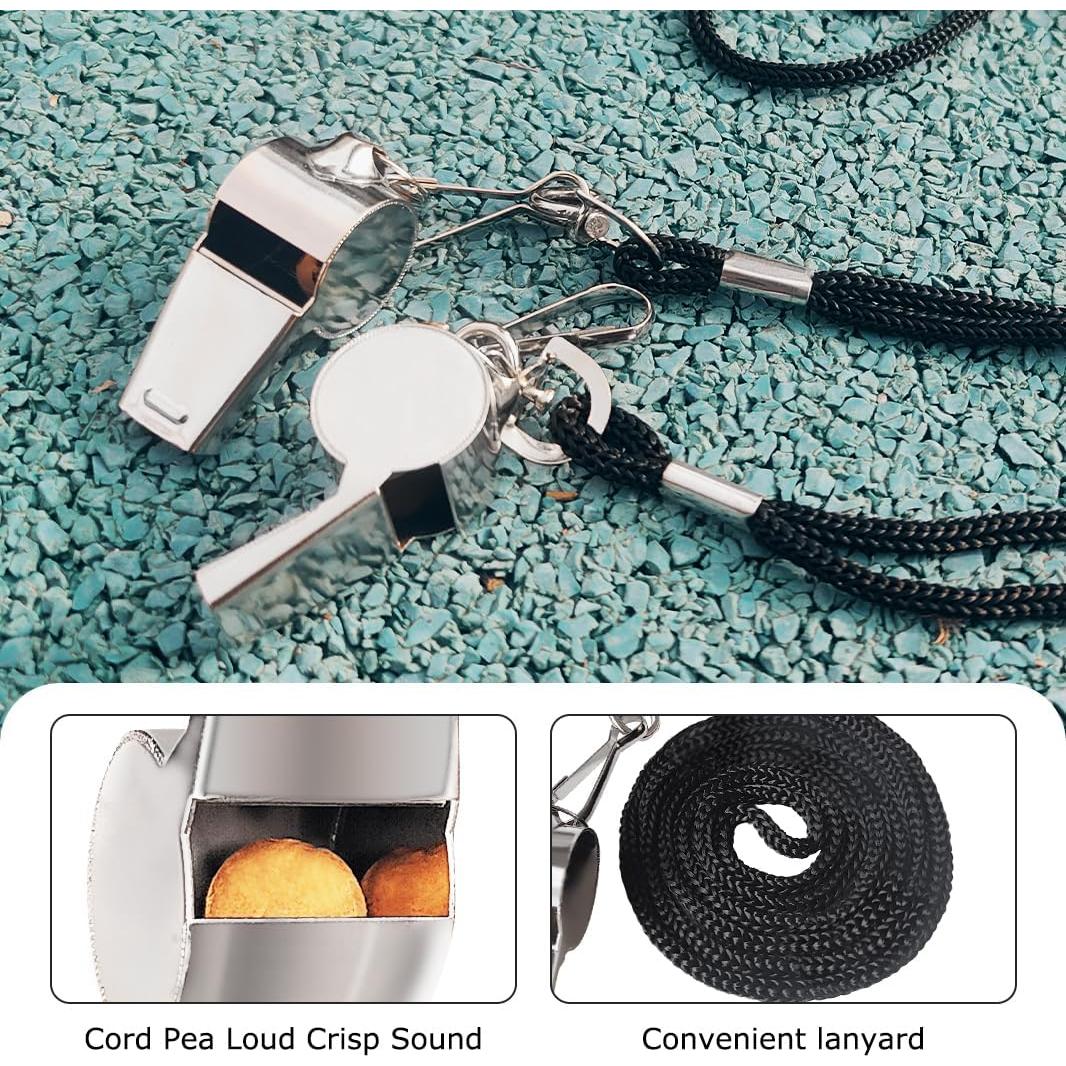 Juego de 2 Silbatos de Acero Inoxidable Menjo Outdoors