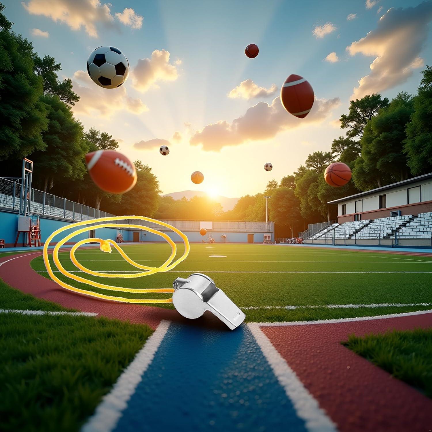 Silbato de Acero Inoxidable Galyacht Amarillo con Cordón