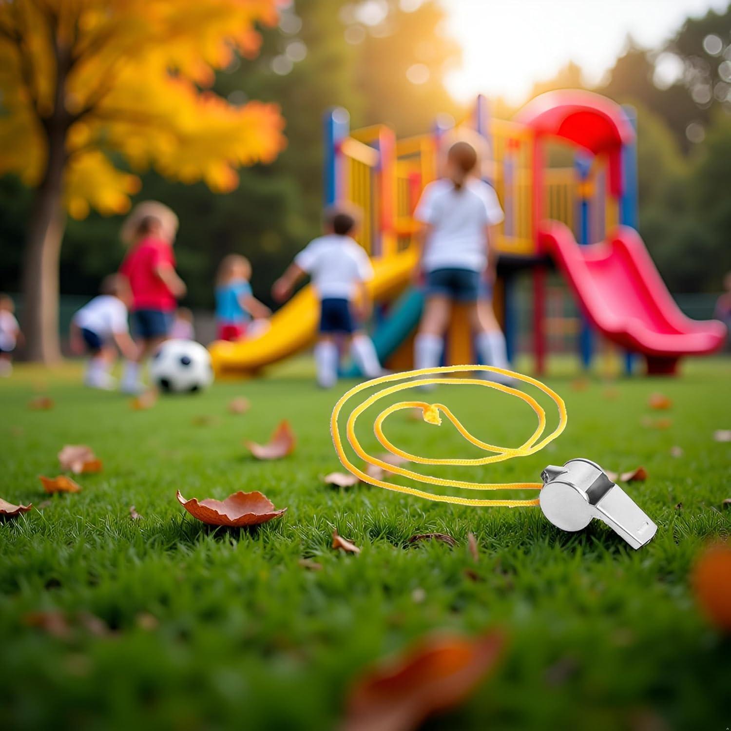 Silbato de Acero Inoxidable Galyacht Amarillo con Cordón