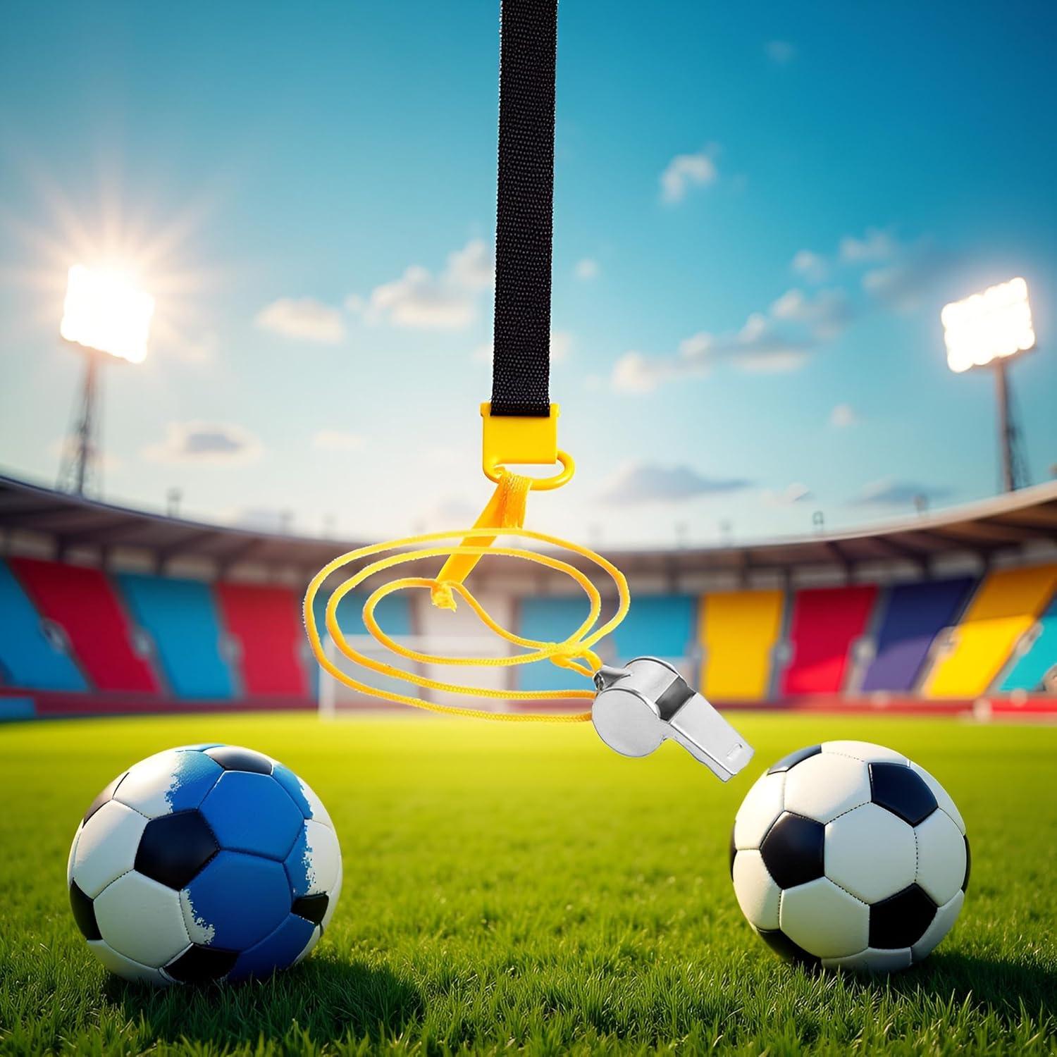 Silbato de Acero Inoxidable Galyacht Amarillo con Cordón