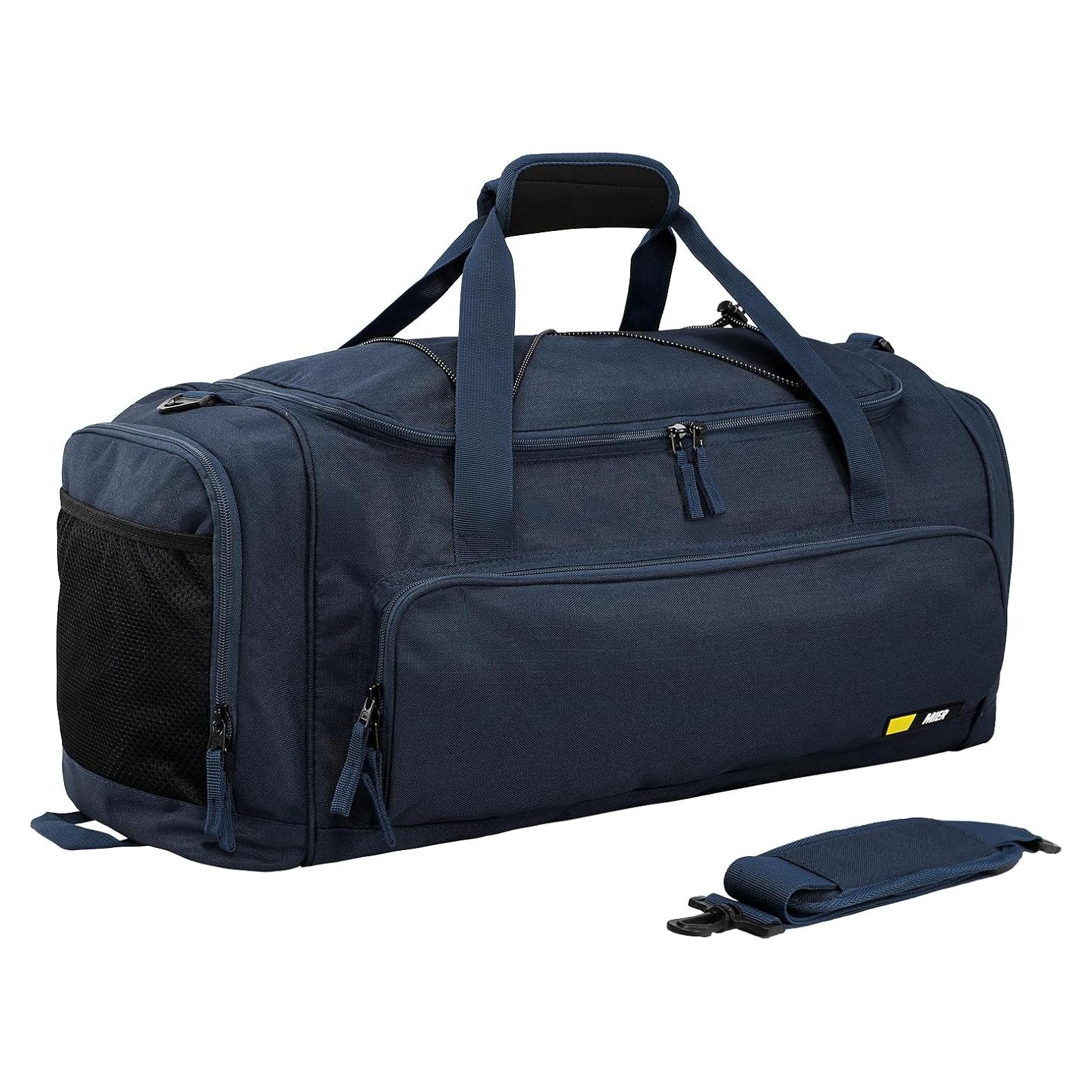 Bolsa de Gimnasio MIER 60L Azul con Compartimento para Zapatos