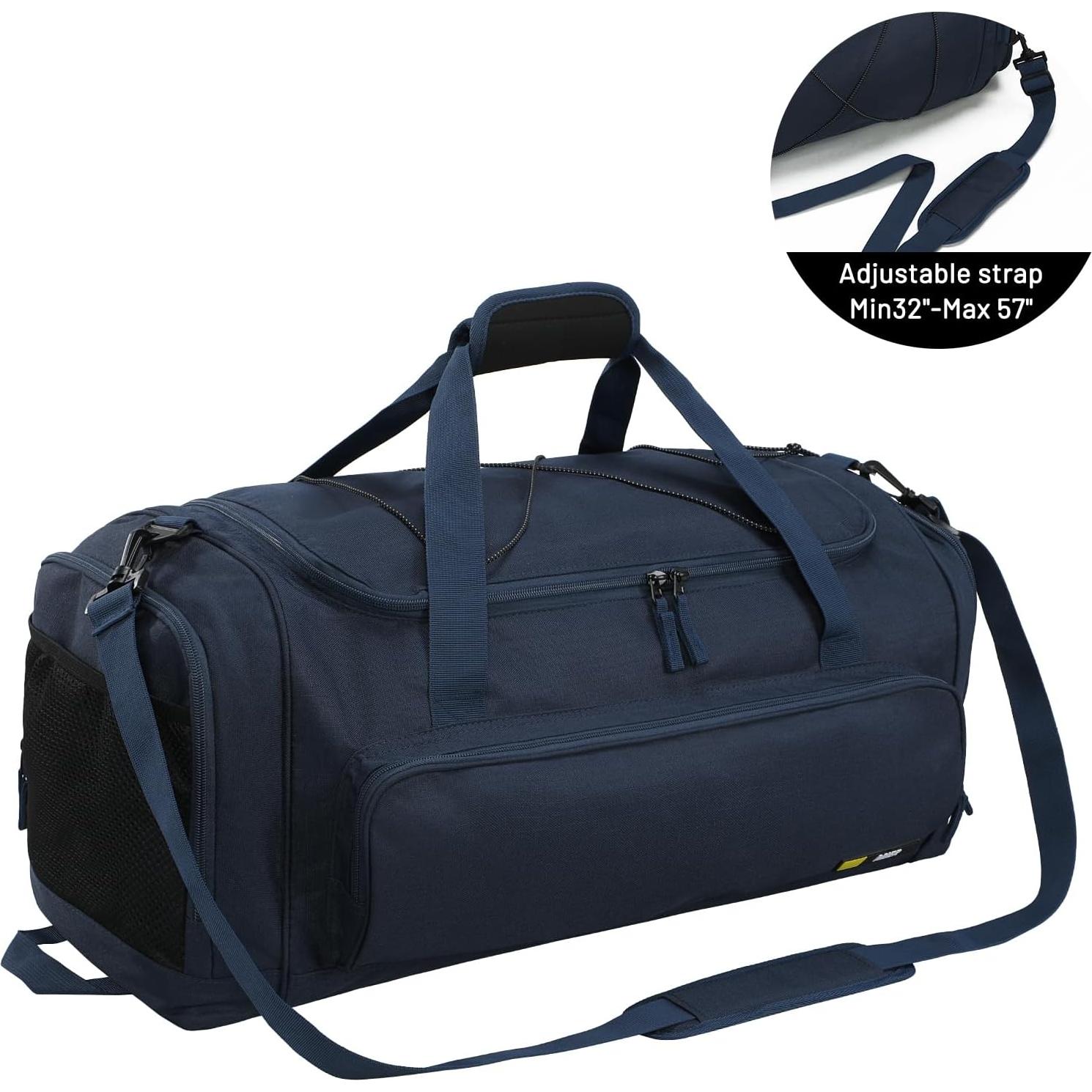 Bolsa de Gimnasio MIER 60L Azul con Compartimento para Zapatos
