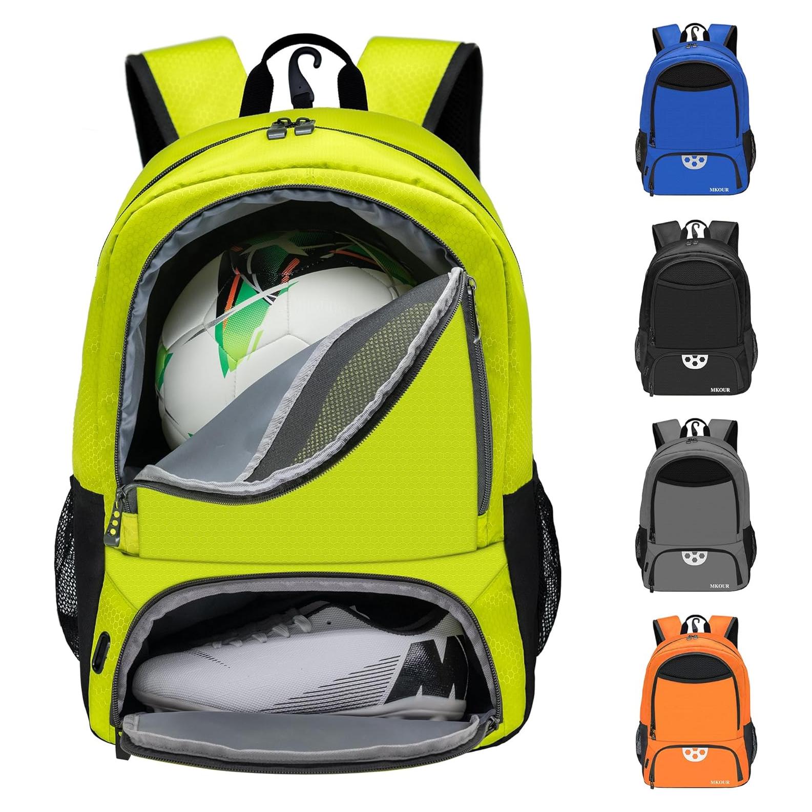 Mochila Deportiva Mkour Zqb Verde Primavera con Compartimentos