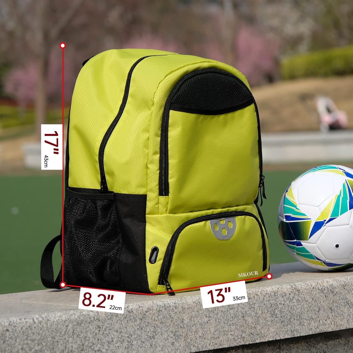 Mochila Deportiva Mkour Zqb Verde Primavera con Compartimentos
