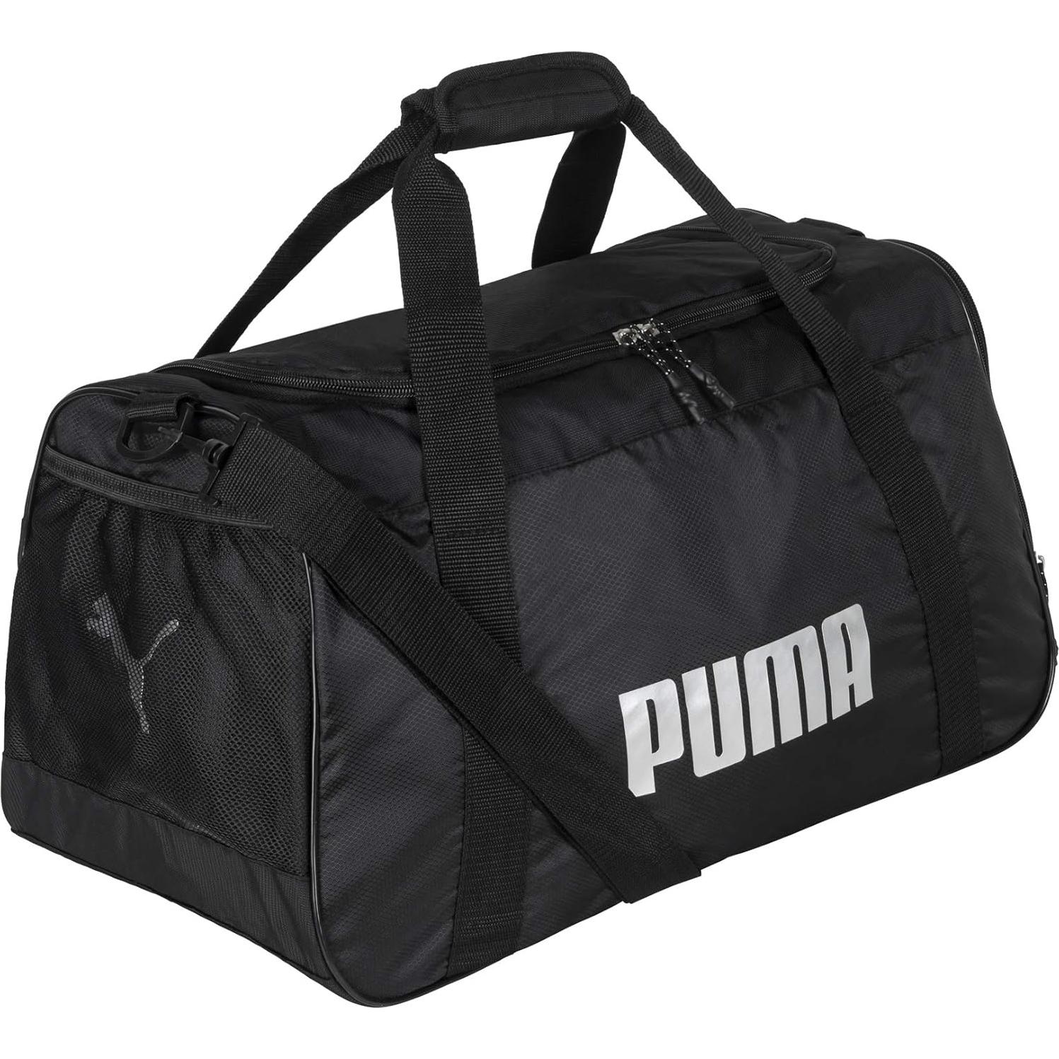 Bolsa de Deporte PUMA Duffel Foundation Unisex Negro Plata