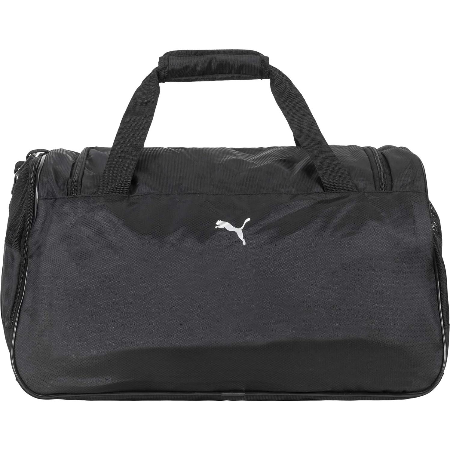 Bolsa de Deporte PUMA Duffel Foundation Unisex Negro Plata