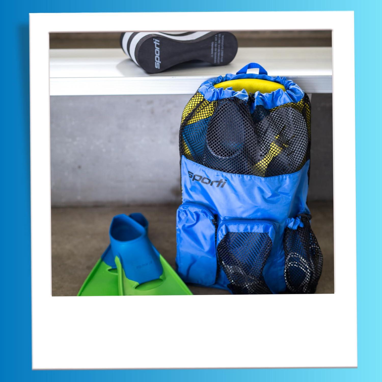 Mochila de Malla Sporti para Natación 63.5x45.7cm Negra