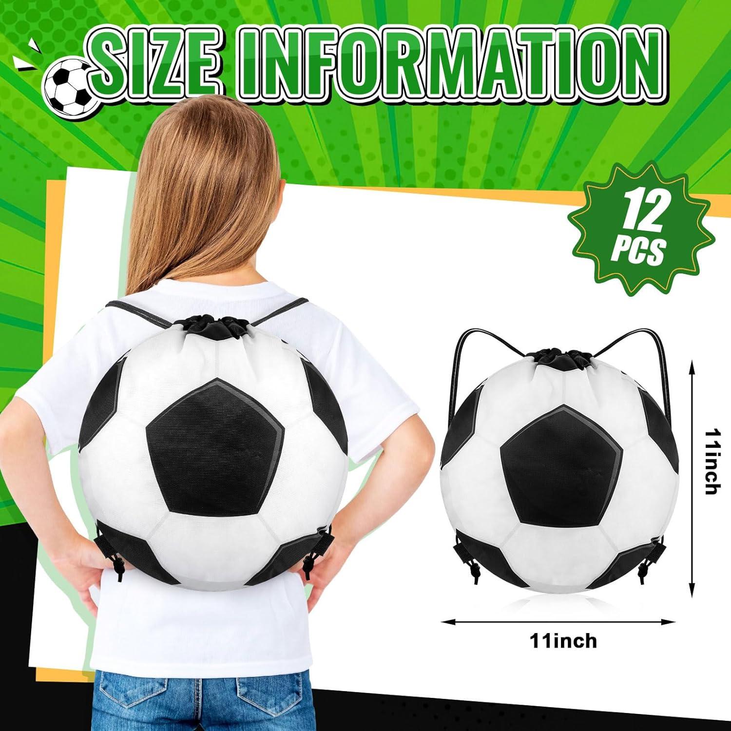 Kacctyen 12 Bolsas de Cuerda para Fútbol 30x35 cm