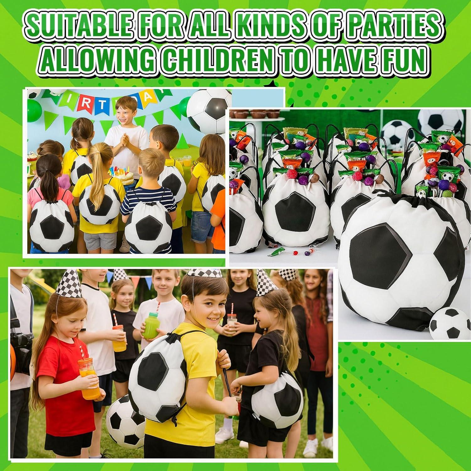 Kacctyen 12 Bolsas de Cuerda para Fútbol 30x35 cm