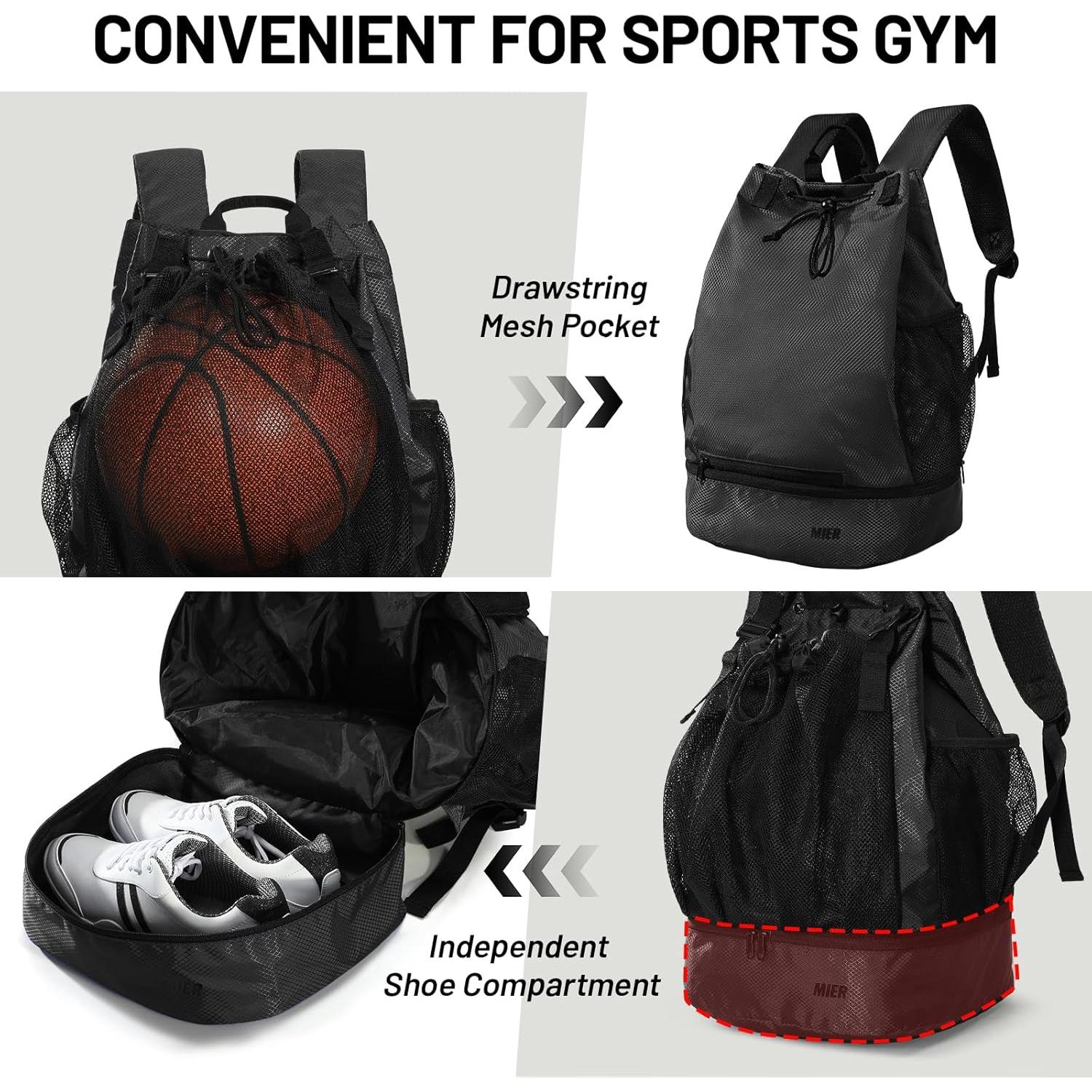 Mochila Deportiva MIER 10140372-207 con Compartimento para Zapatos