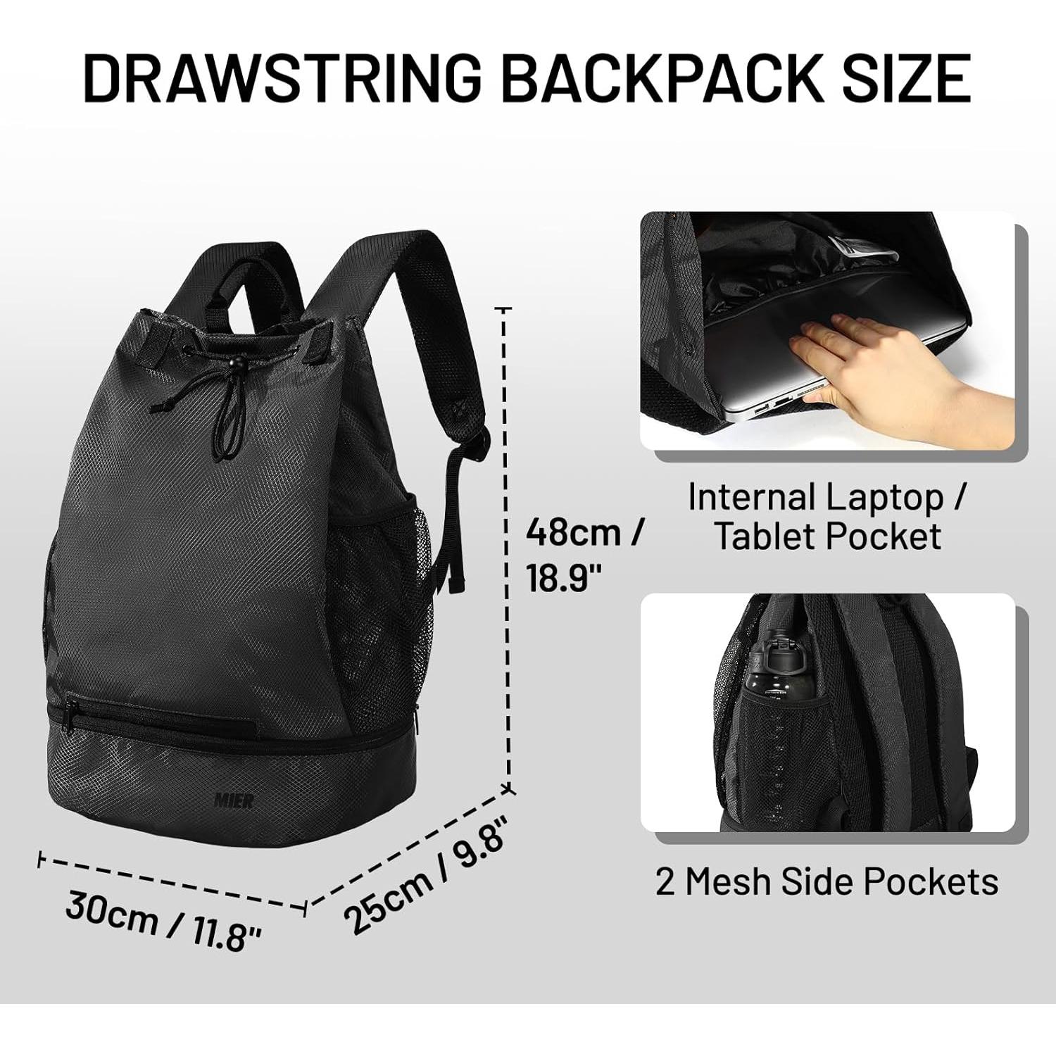 Mochila Deportiva MIER 10140372-207 con Compartimento para Zapatos