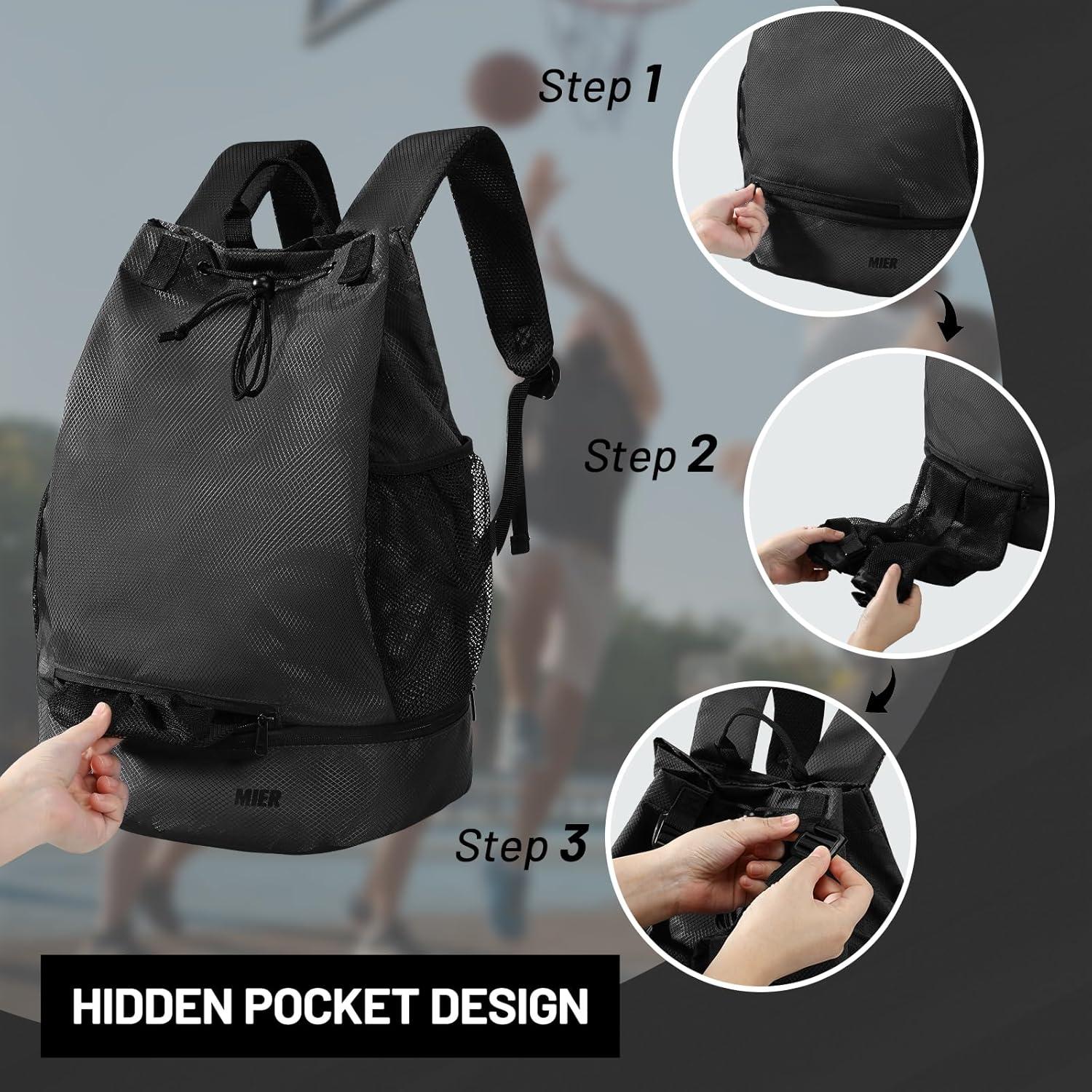 Mochila Deportiva MIER 10140372-207 con Compartimento para Zapatos