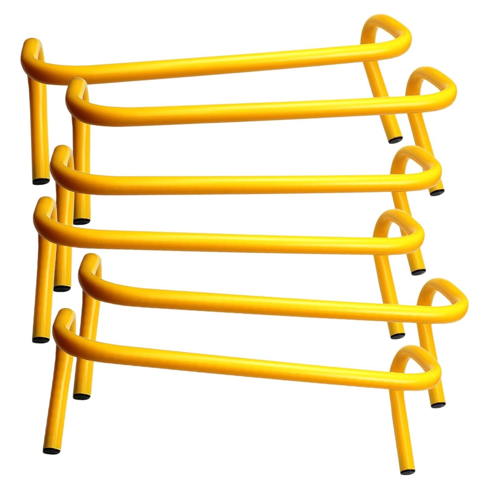 Obstáculos de Agilidad BlueDot - Juego de 6, 23 cm, Amarillo