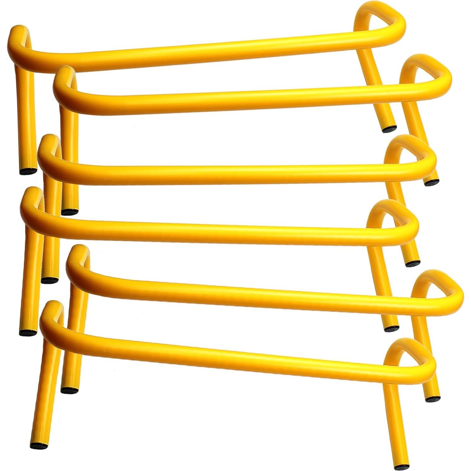 Obstáculos de Agilidad BlueDot - Juego de 6, 23 cm, Amarillo