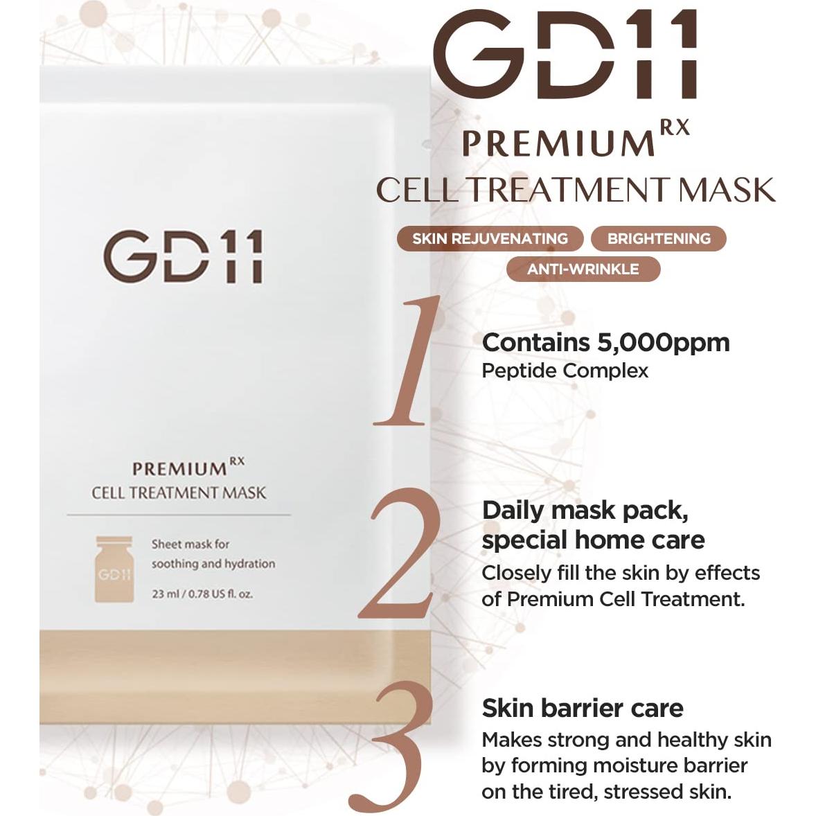 Máscara Facial GD11 Premium RX | Antienvejecimiento 6 Hojas