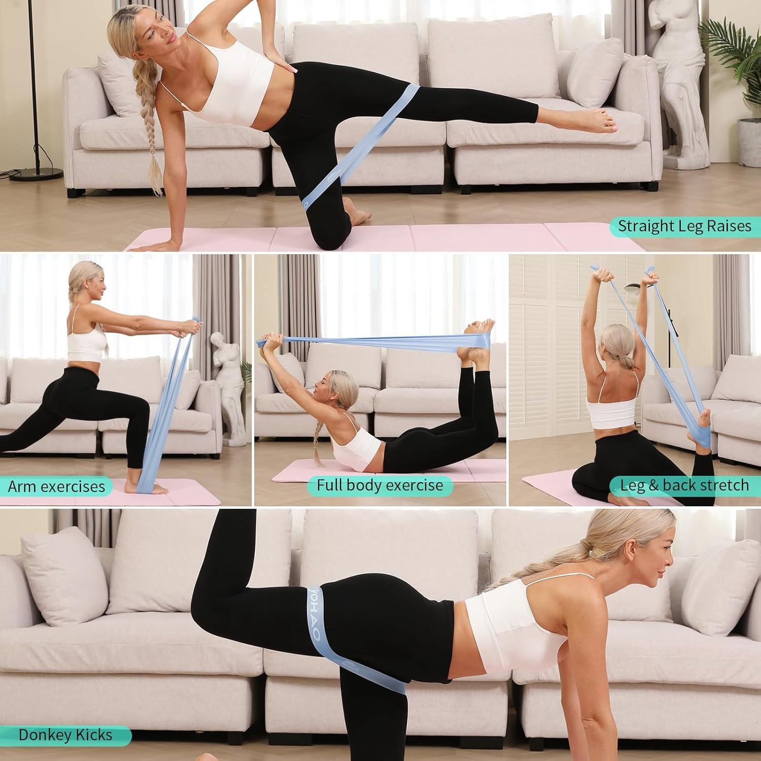 Juego de Bandas de Resistencia WOHAO - 2 Niveles para Fitness