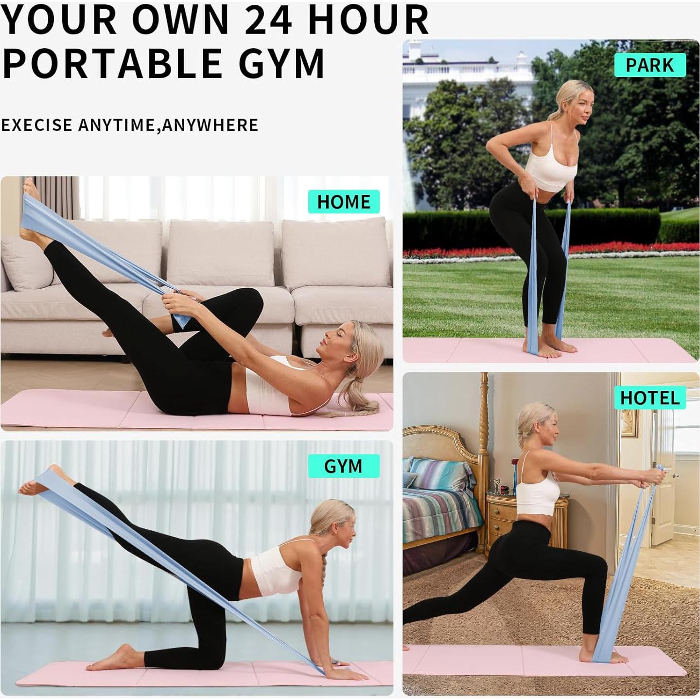 Juego de Bandas de Resistencia WOHAO - 2 Niveles para Fitness