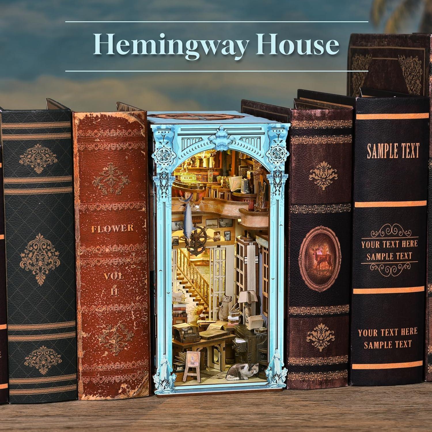 Kit Rincón de Libros MiniCity Casa de Hemingway 3D LED