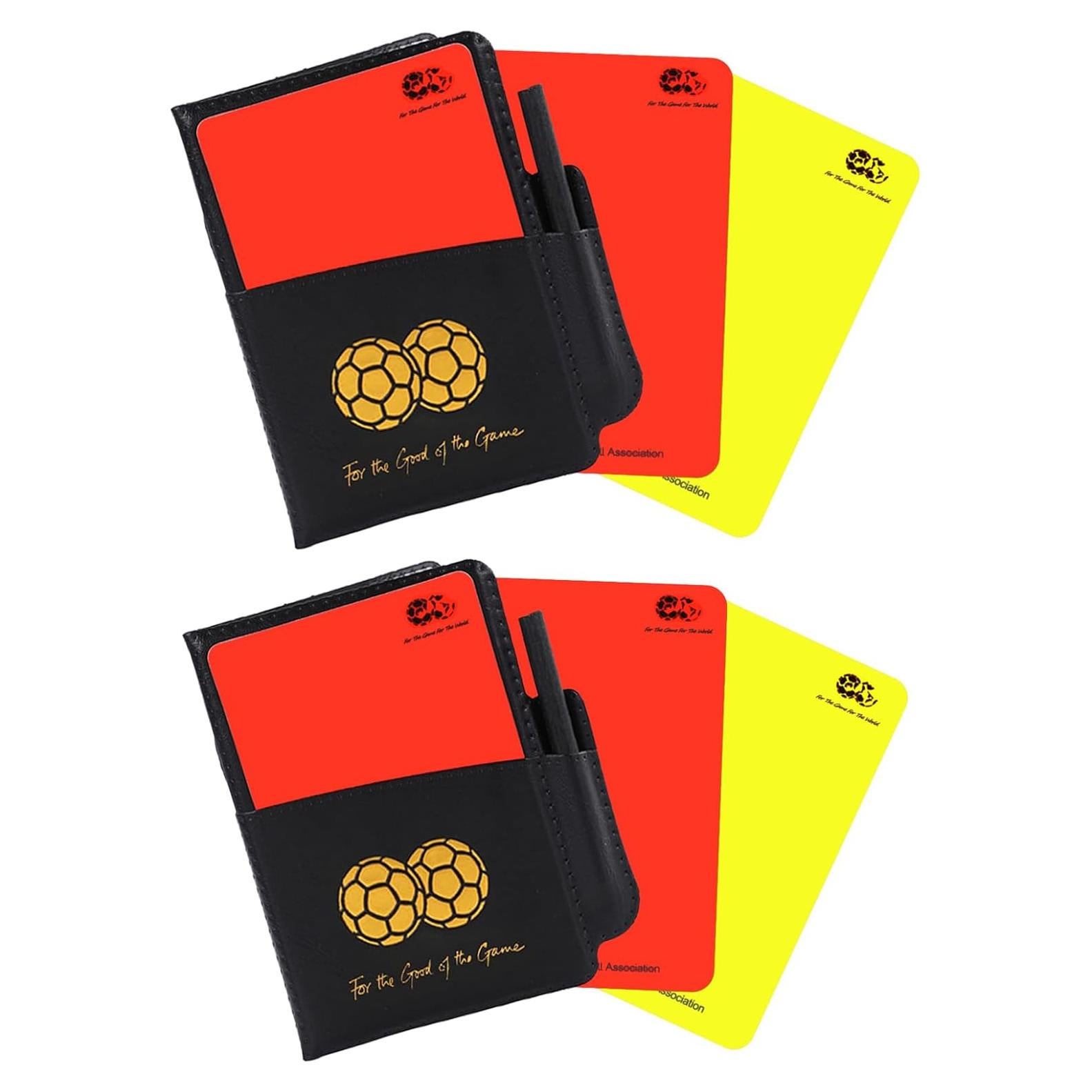 Juego de Tarjetas de Árbitro de Fútbol Genérico con Cartera