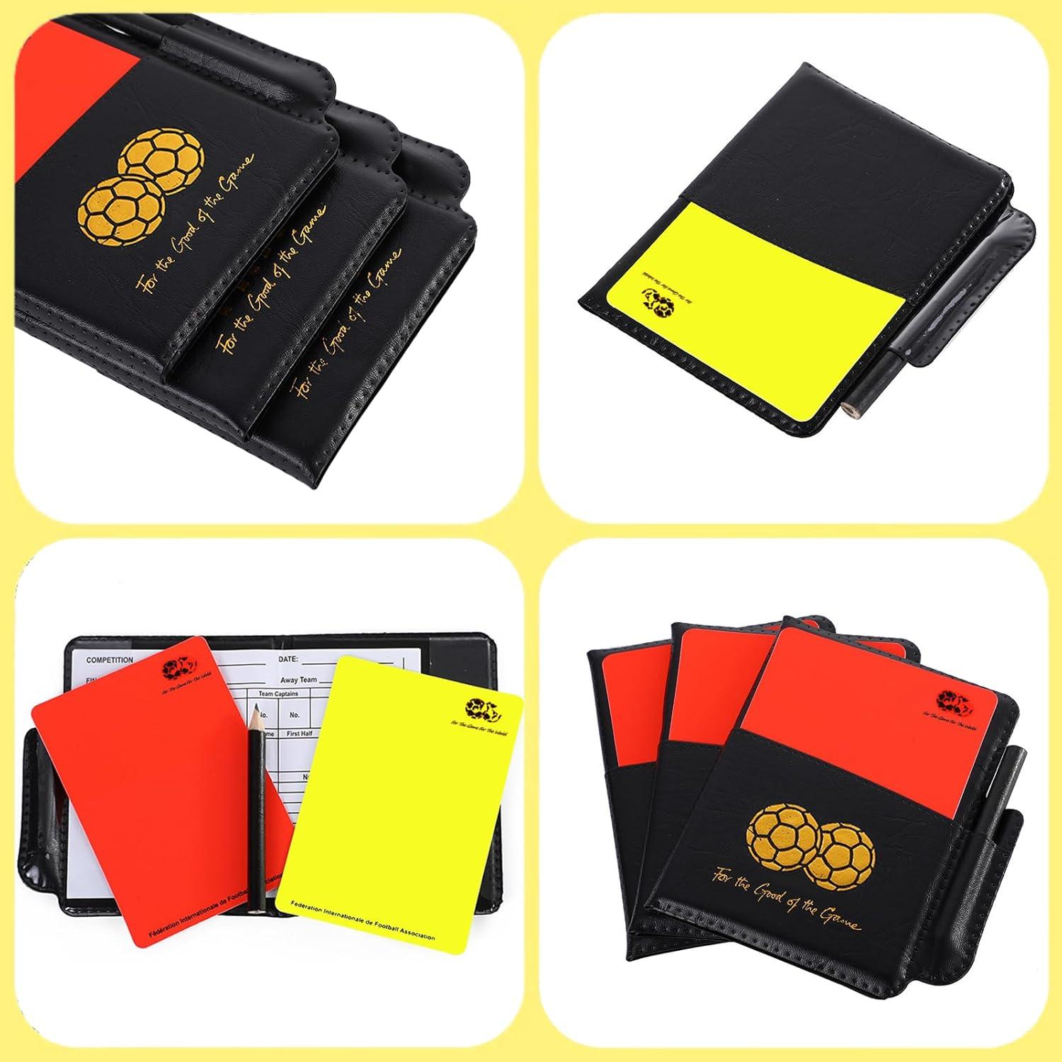 Juego de Tarjetas de Árbitro de Fútbol Genérico con Cartera