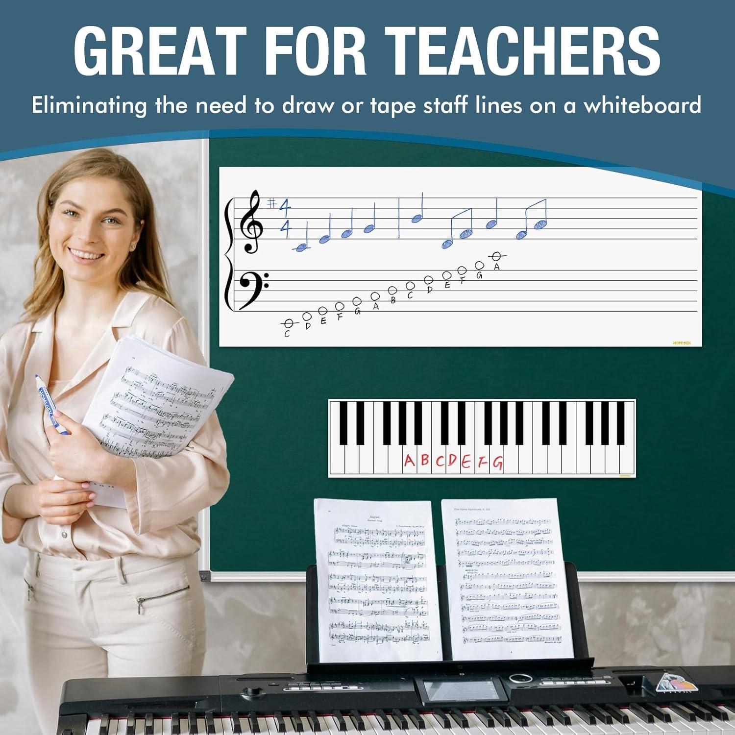 Tablero Musical Magnético Jumbo HOMiDEK con Accesorios