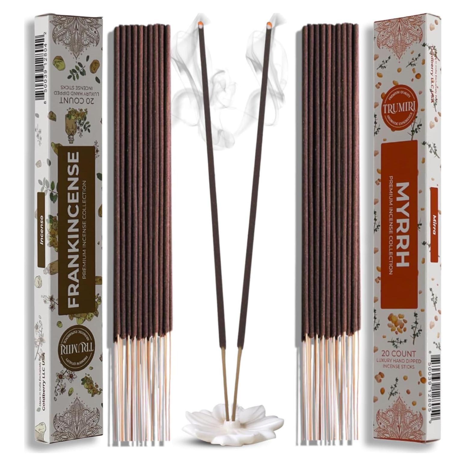 Varitas de Incienso TRUMIRI - 40 Piezas Incienso y Mirra