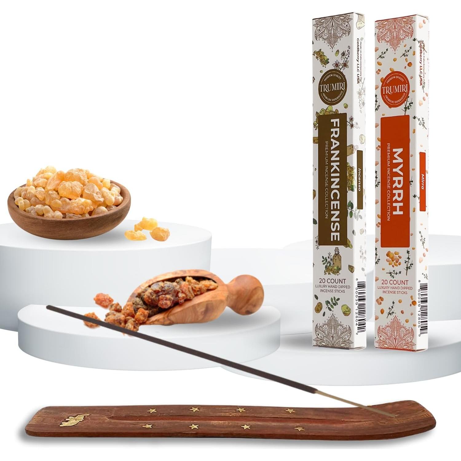 Varitas de Incienso TRUMIRI - 40 Piezas Incienso y Mirra