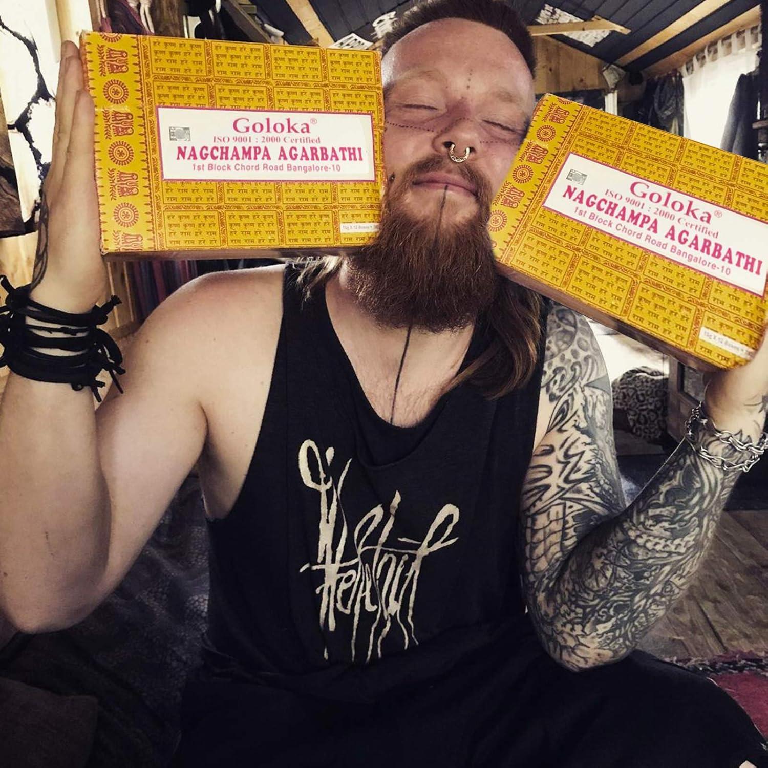 Incienso Goloka Nag Champa 250g - Varitas Naturales de Sándalo