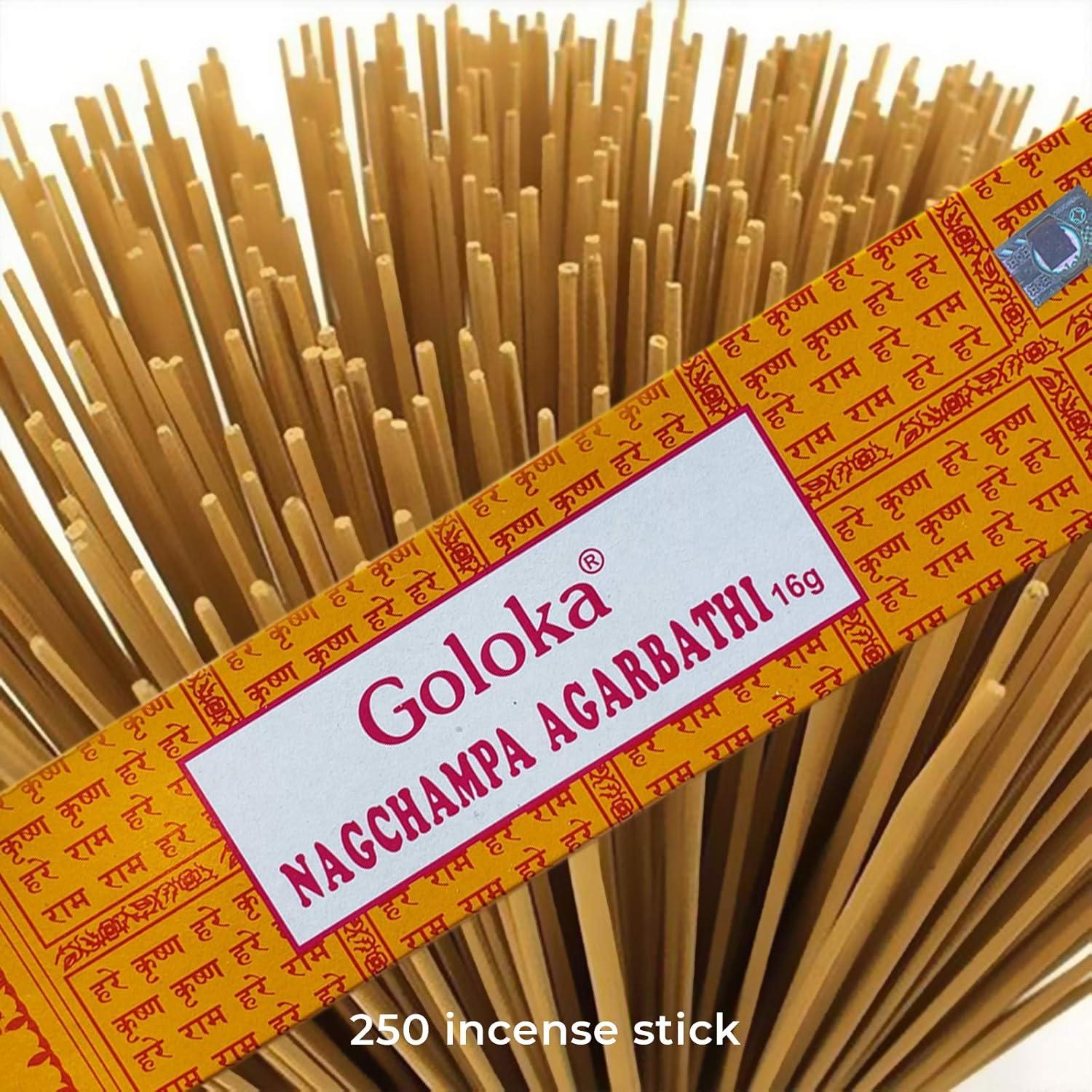 Incienso Goloka Nag Champa 250g - Varitas Naturales de Sándalo