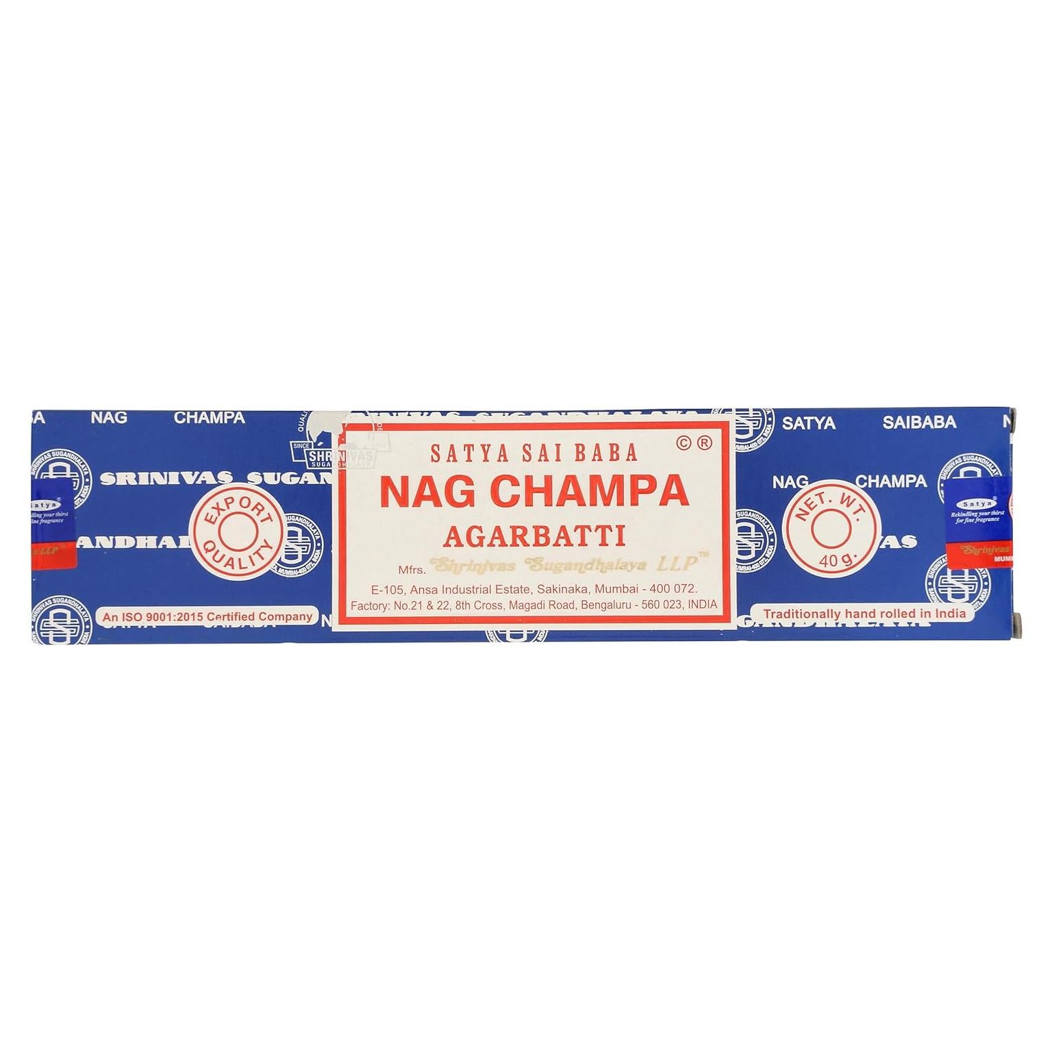 Incienso Ayurvédico Satya Sai Baba 40 g - Nag Champa