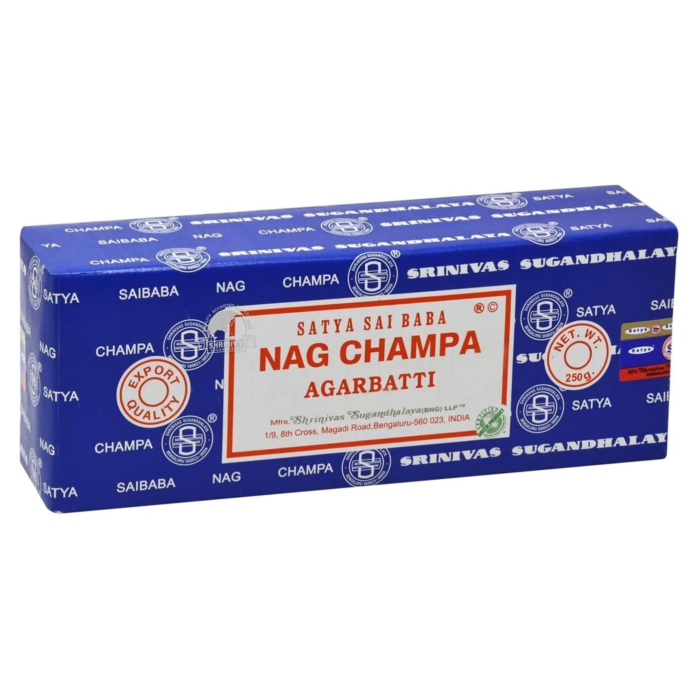 Incienso Varitas Nag Champa Tierra 250g - Hecho a Mano