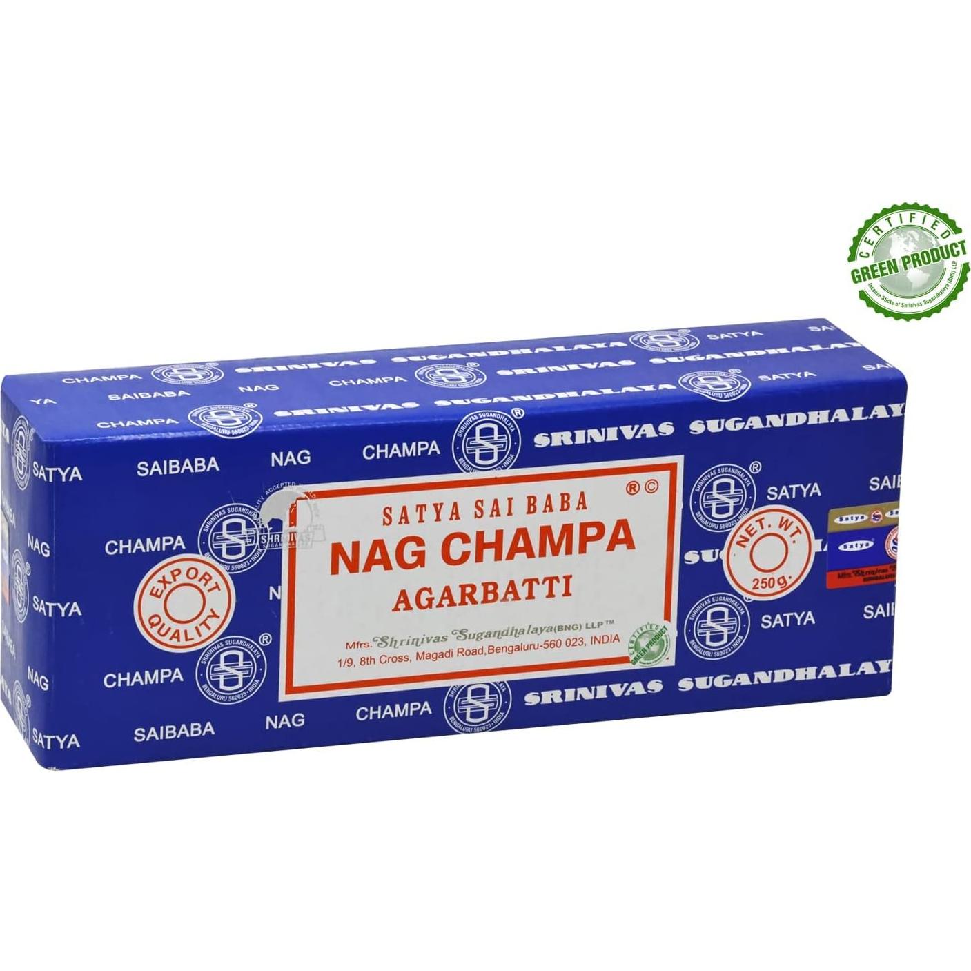 Incienso Varitas Nag Champa Tierra 250g - Hecho a Mano