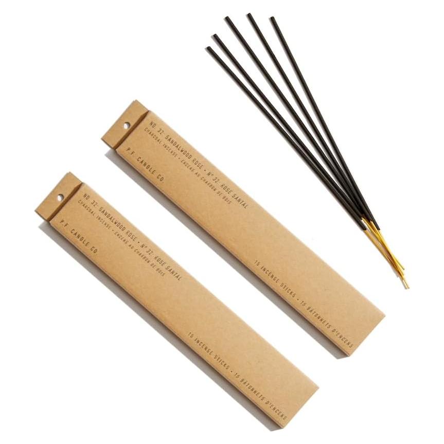 Incienso Aromatizado Rosa de Sándalo P.F. Candle Co. Paquete de 2