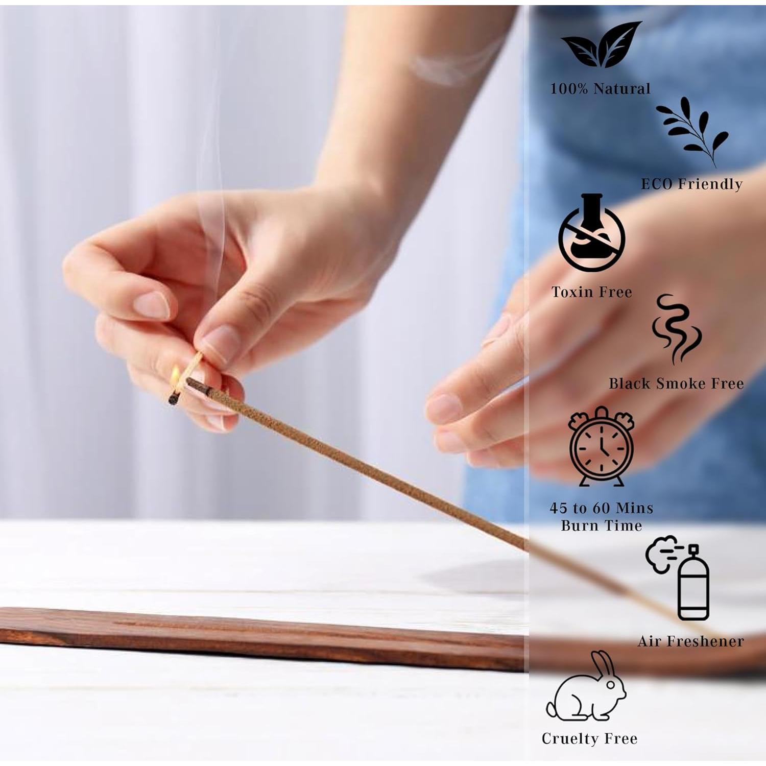 Incienso Orgánico Pachulí Karma Pledge - 40 Varitas 21.6 cm