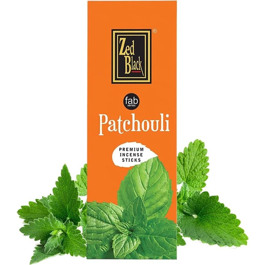 Incienso Natural ZED BLACK Pachulí - 120 Varillas
